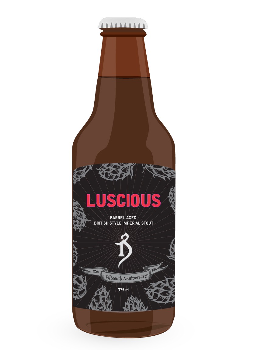 Luscious 15th Anniversary bottle
